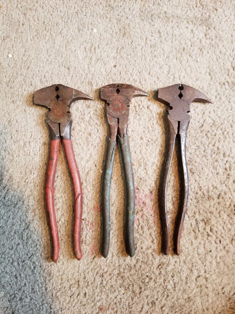 3 piece vintage fence tools