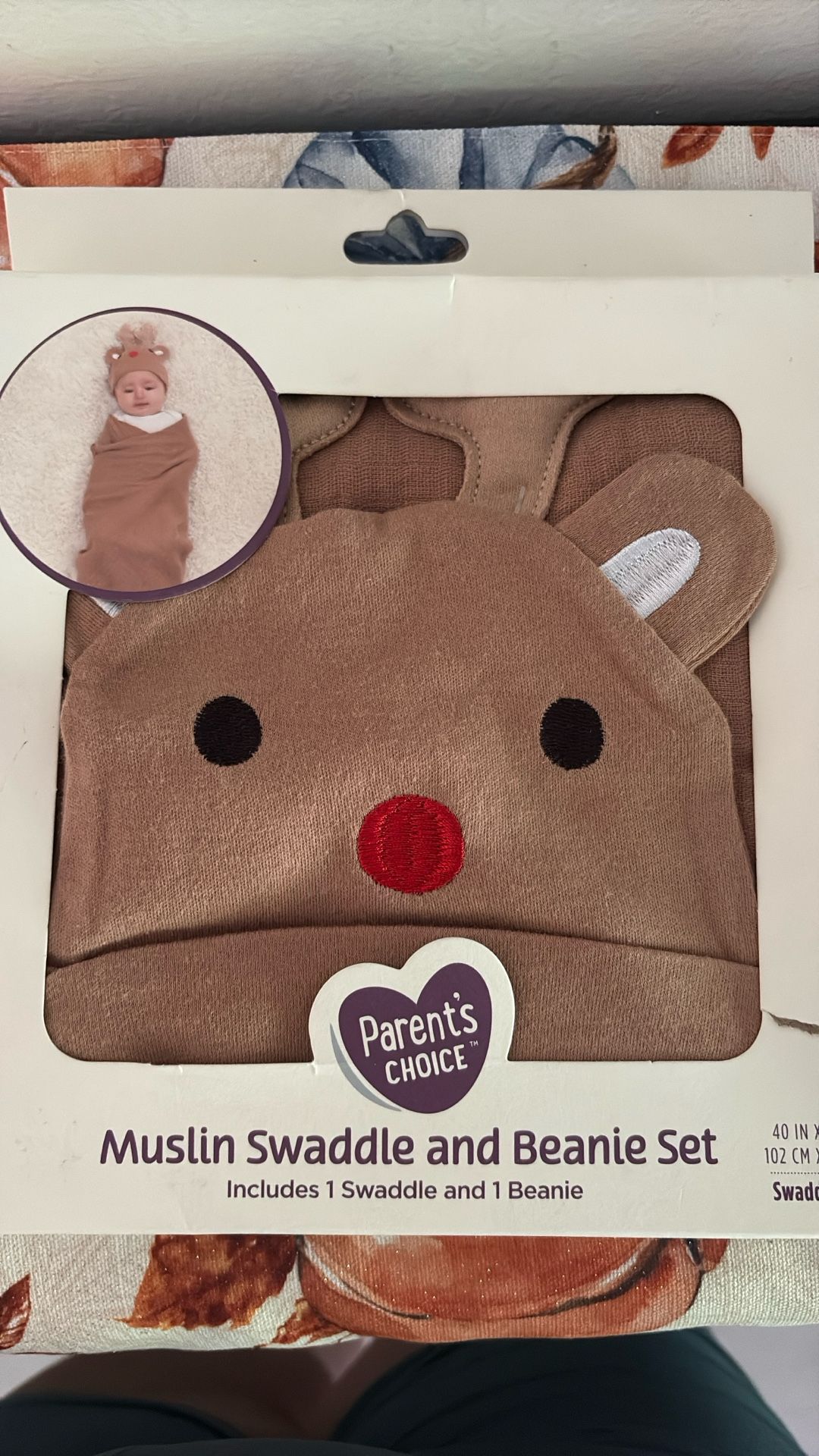 Muslim Swaddle And beanie Set New