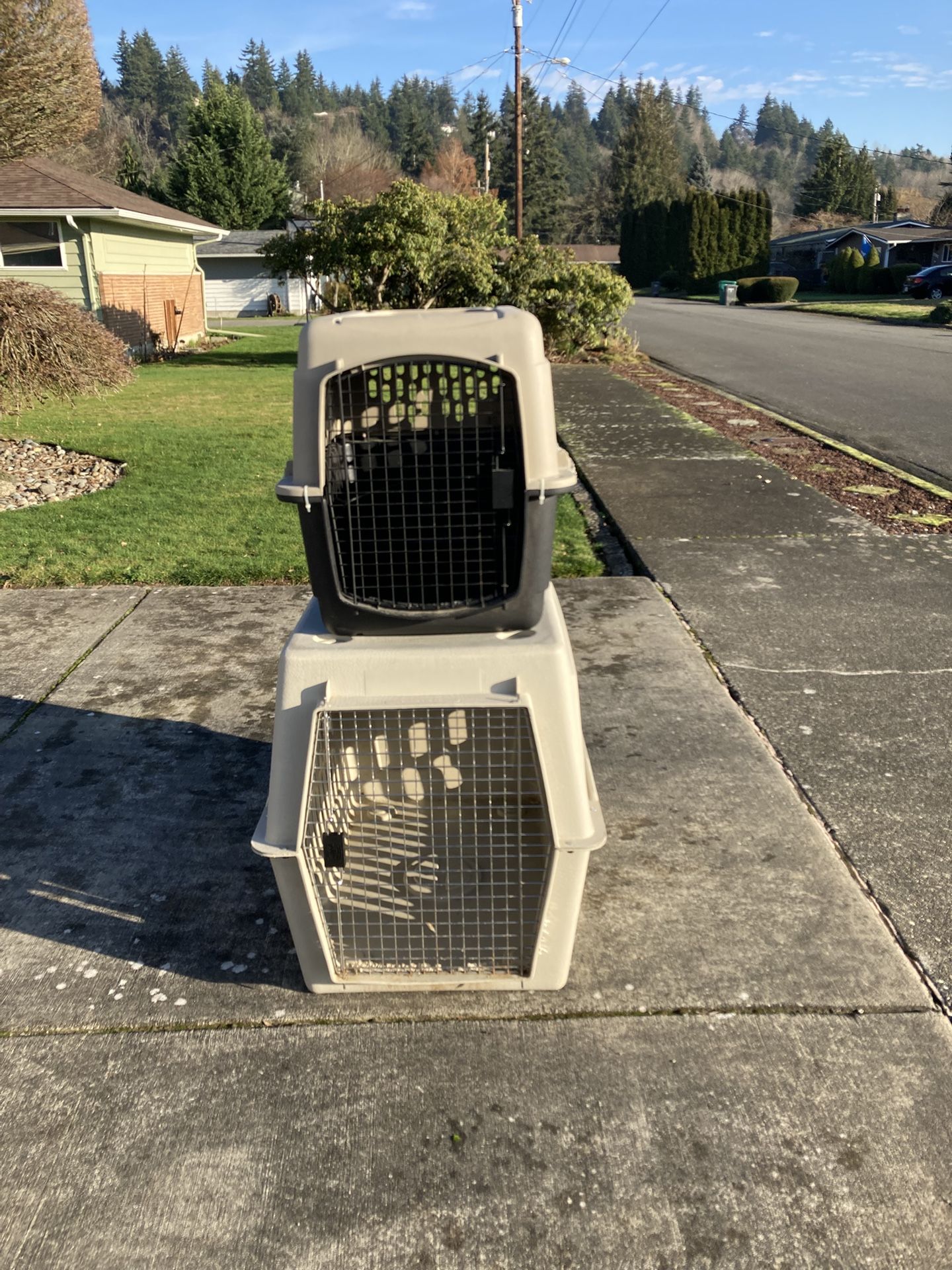 Dog kennel For Sale (2 For The Price Of One)