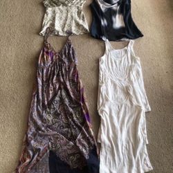 6 Women’s Dresses Tops Summer Dress Tank Tops Calvin Klein Lucky Brand Size Medium M
