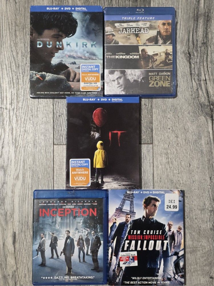 Blu-ray Dvd Lot (6)