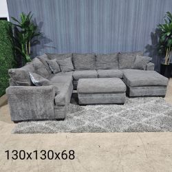 🛋️ Ushaped Sectional w/ pullout bed & Ottoman w/ Storage (Delivery Available!! )