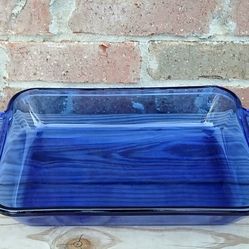 Anchor Hocking Essentials Cobalt Blue 11" (2 Qt) Rectangular Baker 