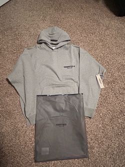 Dark oat essential hoodie large