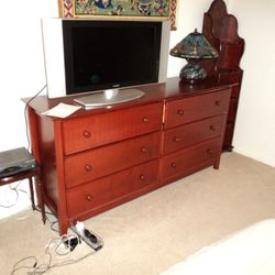 -6 DRAWER CHEST DRESSER MAHOGANY