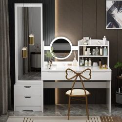 Beautiful Modern Makeup Vanity New In Box Mueble