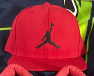 Red Jordan hat