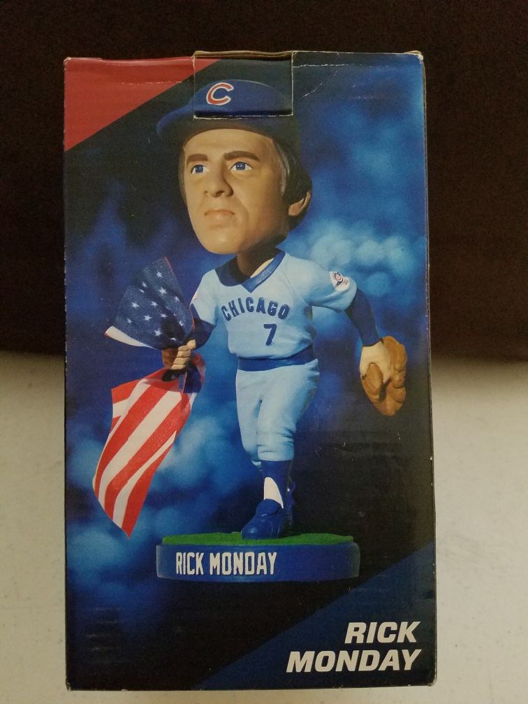 Dodgers Rick Monday Save the Flag Bobblehead