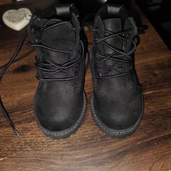 Black baby Timberland boots