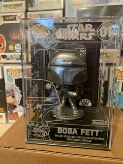 Funko Pop Star Wars Boba Fett Chase Die Cast Funko Shop Exclusive