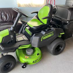 42” Deck Electric Riding Mower 