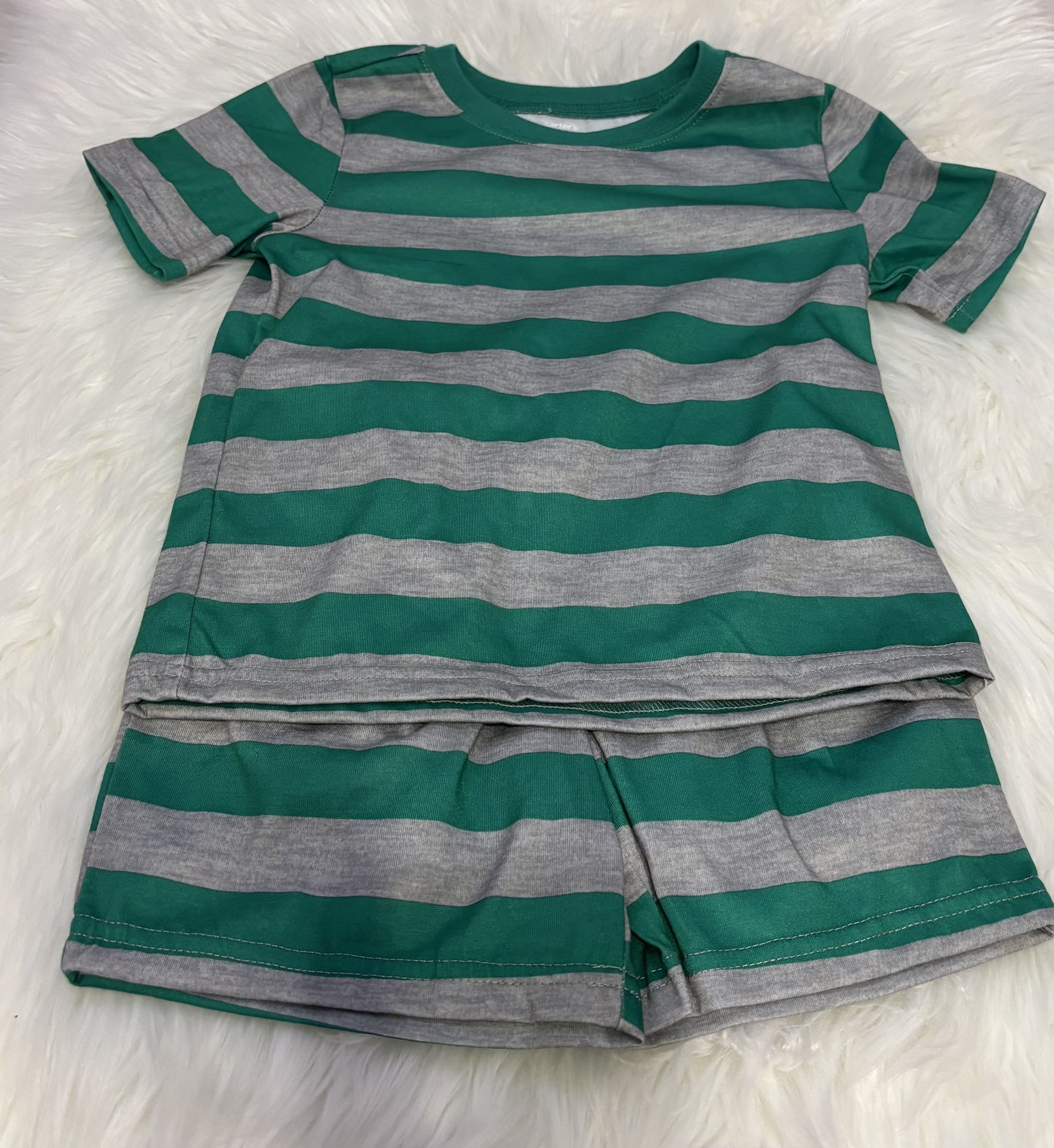 NWOT! Carter’s Christmas Striped Pjs w/ Holiday Book *5T
