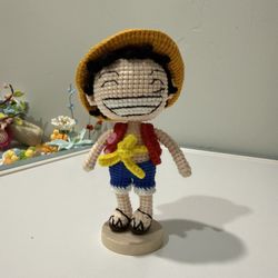 🧶Handmade crocheted Luffy from One Piece