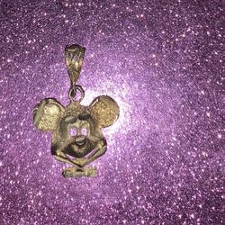 Mickey Mouse Pendant 14k