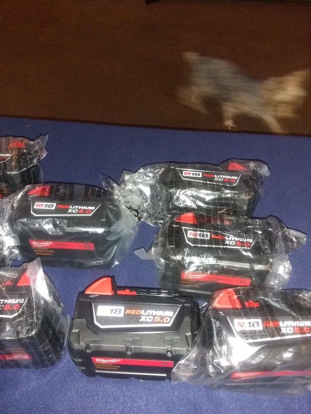 Milwaukee Xc 5amp Batteries $65 Each