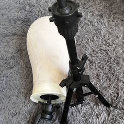 22Inch Canvas Wig Head with Stand & Tripod