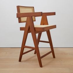 Pierre Jeanneret "Chandigarh" Counter Height Stools By Klarel — Italian Made