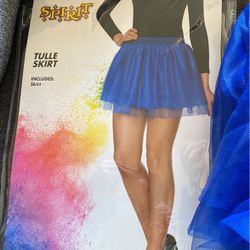 Halloween Blue Tulle Skirt