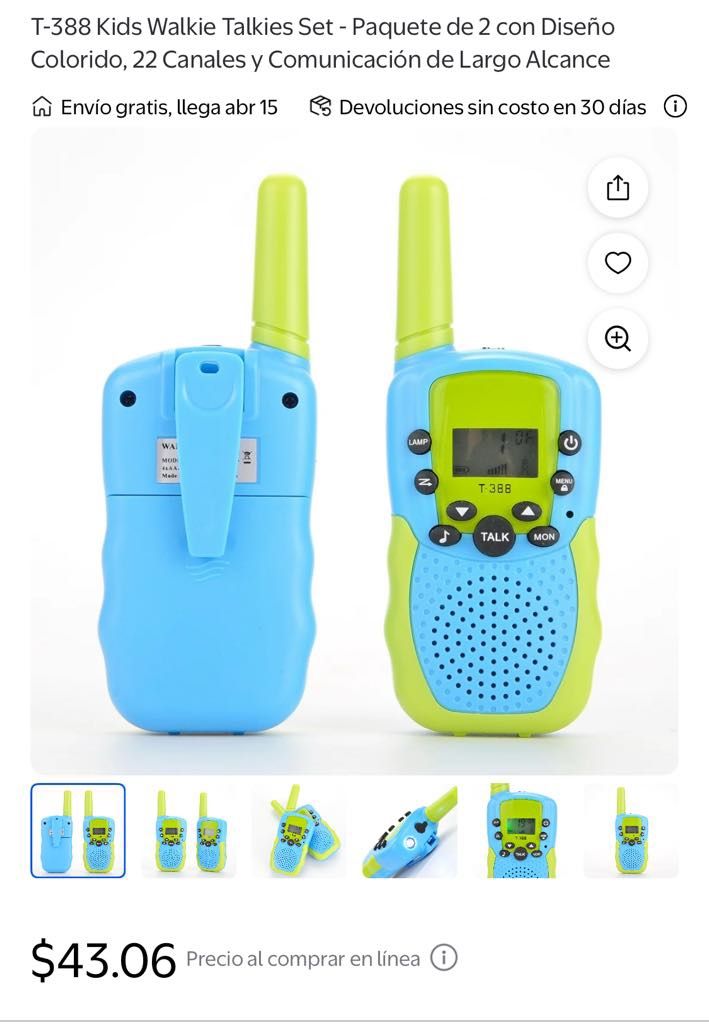 New In Box Walkie Talkies/ Radios Nuevos En Caja