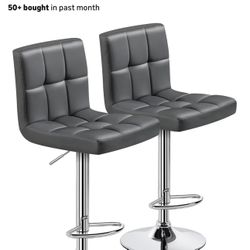 Swivel 360 Bar Stools Gray