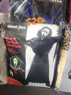 Ghost Face Glow in the Dark Child Costume