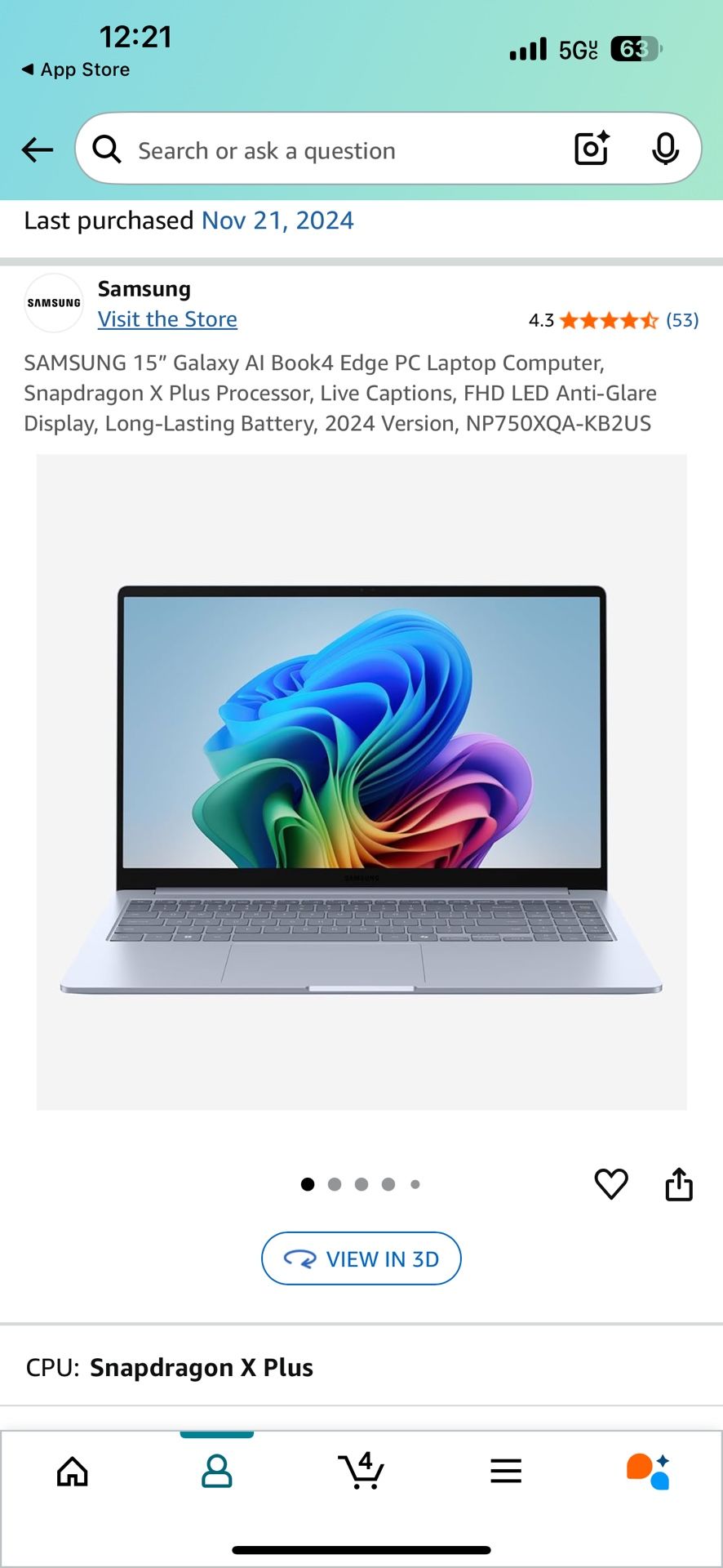 Samsung book 4 Edge