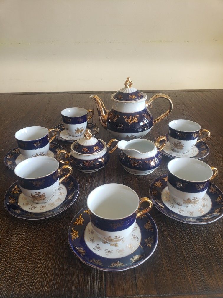 24 K GOLD Alpine Cuisine Fine Porcelain Czech Republic design for Sale in  Anaheim, CA - OfferUp
