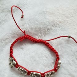 Good Luck Elephant Red Bracelet 