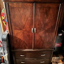 Cherry Walnut Armoire $125