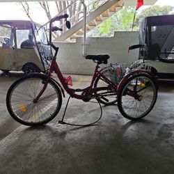 Adult Tricycle 1/7 Speed 3-Wheel TRICYCLE 