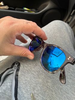 Sunglasses with Blue Mirror Lenses