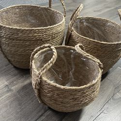 Hand Made Woven Indoor Plant Pot