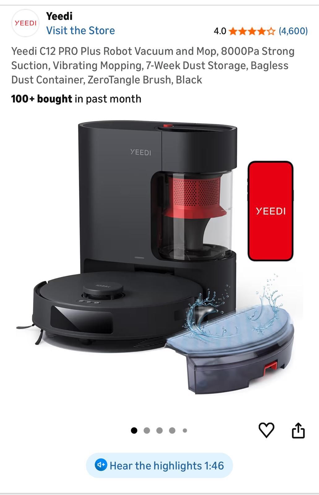 Yeedi vacuum Cleaner 