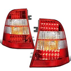  98-03 Mercedes M L 320 Led red clear Taillights calaveras micas luces traseras 
