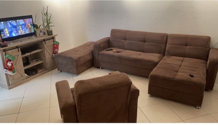 Couch, Ottoman And Chair
