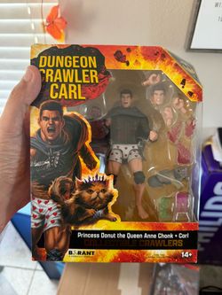 Carl with Princess Donut SDCC 2026 Bloody Figure Dungeon Crawler Carl bloody