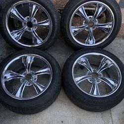 17x8 Ridler American Racing Boss Foose Wheels 5x4.75 Chevy El Camino Monte Carlo Camaro Nova Buick Regal Skylark Cutlass Wagon Pontiac 17”