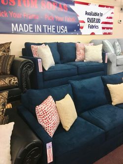 🇺🇸Brand New Blue Sofa Loveseat Living Room Set $50 Down Takes It Home Today!🇺🇸