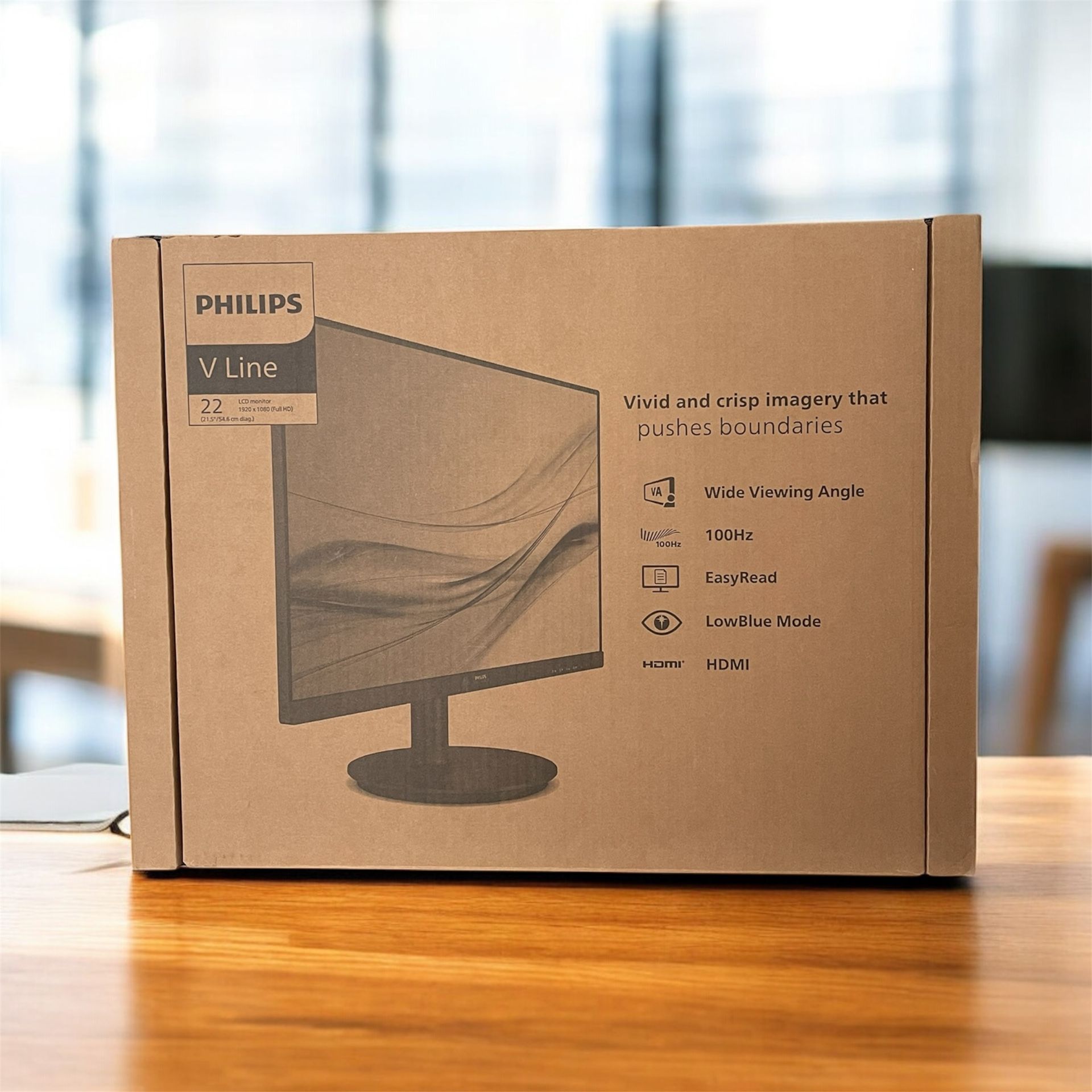 Philips 21.5” Full HD Computer Monitor – 75Hz, HDMI & VGA
