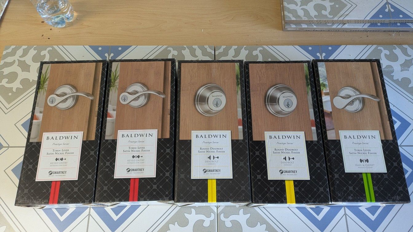 Baldwin Tobin Lever Entry, Deadbolt and Hall