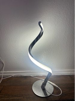 Spiral table LED touch lamp