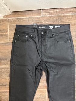 Serenede Stacked Black Coated Jeans Size 30