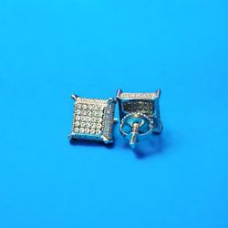 925 Silver Moissanite Studd Earrings