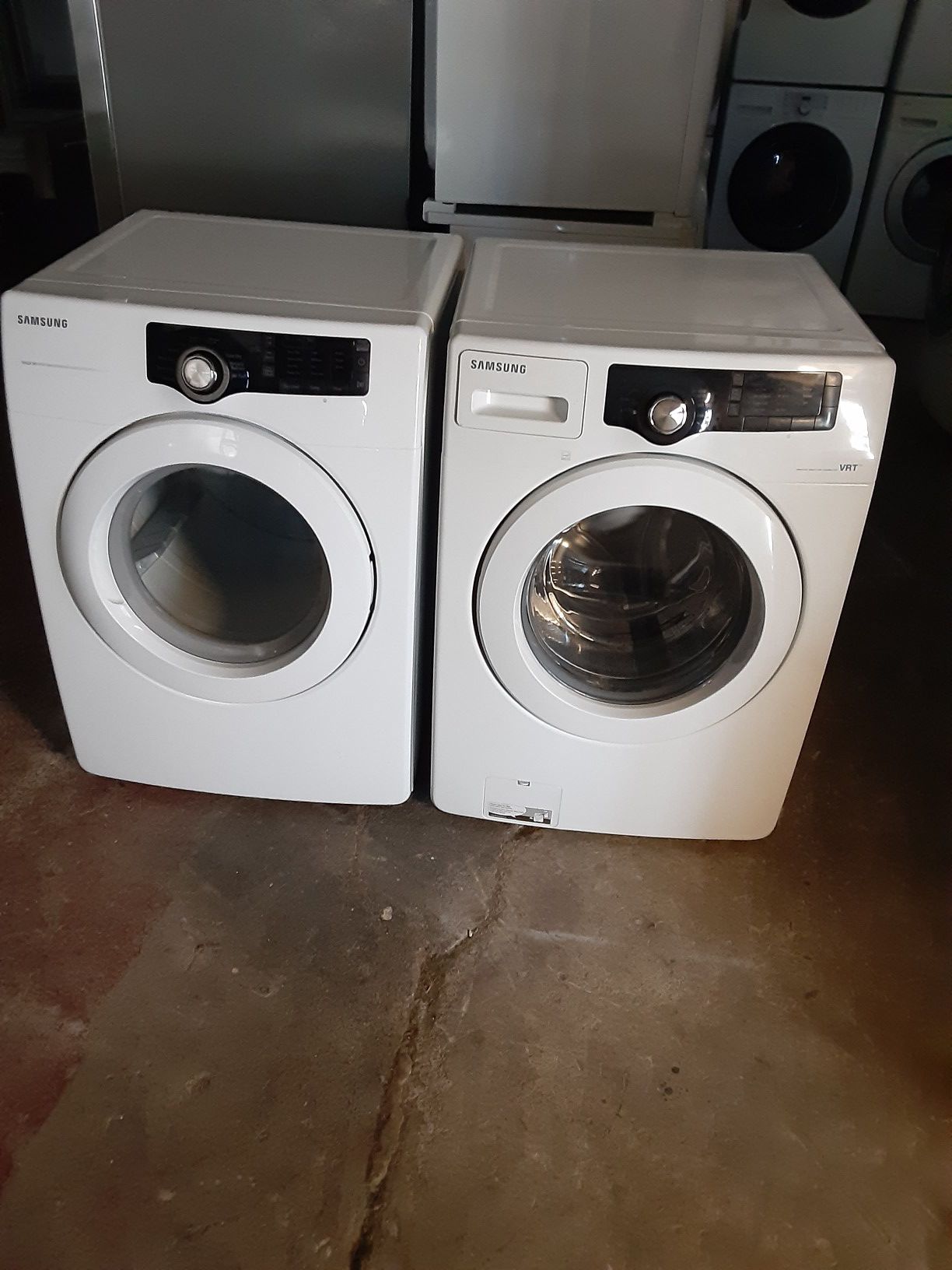 Washer and dryer Samsung electric dryer good condition 3 months warranty delivery and install