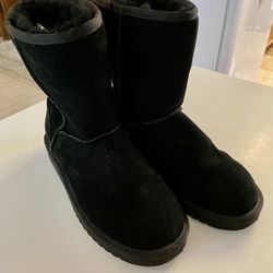 Koolaburra UGG Women's Black Koola Short Fashion Boots Fur Lined Size 9