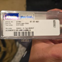 Refurbished 4mm x 96mm Alexandrite Laser Rod | Fits Candela GentleLase Series | Excellent Condition