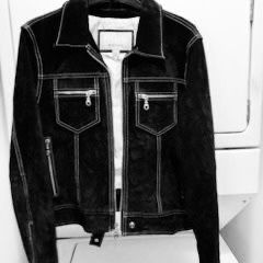 Women’s Black Biker Jacket -L