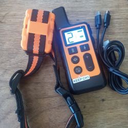 TRAINING COLLAR FOR DOG 3 MODES OF TRAINING SHOCK, VIBRATION, BEEP CONTROL 1640FT RANGE WATERPROOF 
