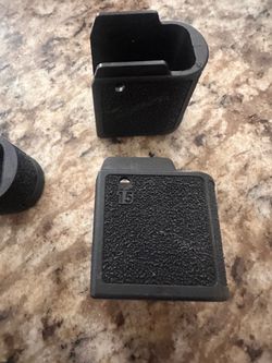 P365 - 2-12 round magazine covers- 2-15 round magazine covers allows 12 &15 round magazines with regular p-365