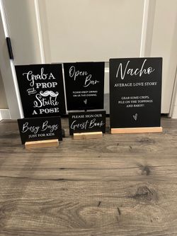Chalkboard Wedding signage
